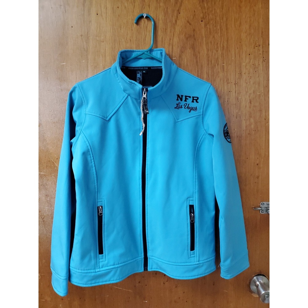 NFR Las Vegas National Finals Rodeo 2016 Jacket Women XL Blue Softshell Full Zip